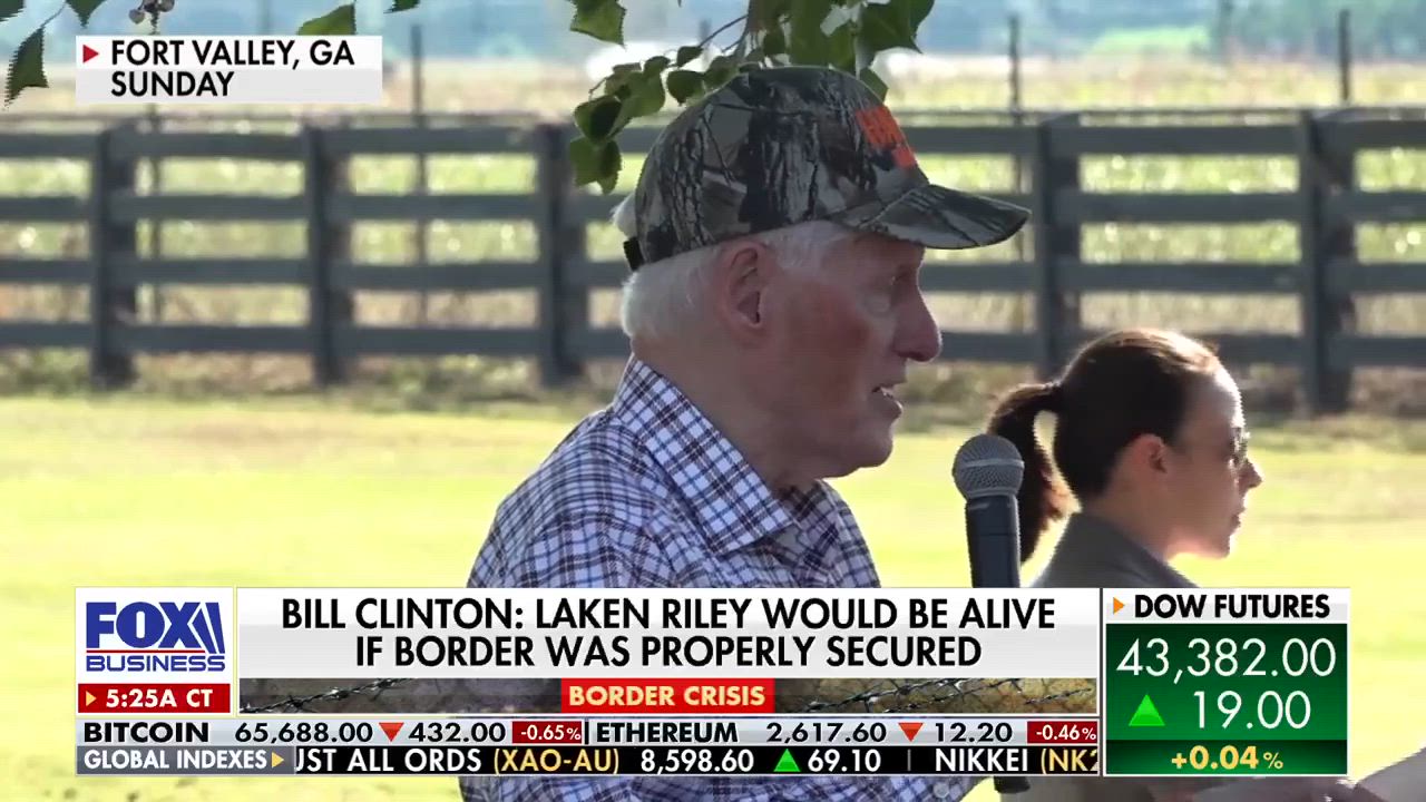 Bill Clinton suggests Laken Riley would still be alive if border was ...