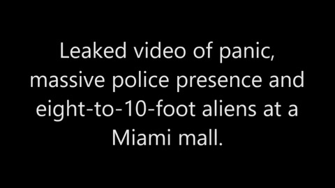 'Leaked video of panic, massive police presence and eight to 10 foot