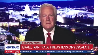 Trump's remarks amid Iran, Israel trading fire broken down by Mark Meadows