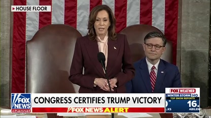 'AWKWARD MOMENT': Kamala Harris certifies Trump's election win