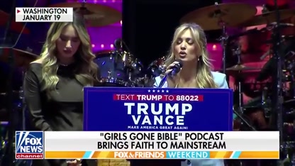 ‘Girls Gone Bible’ hosts pray for Trump at rally: ‘It was such an honor’