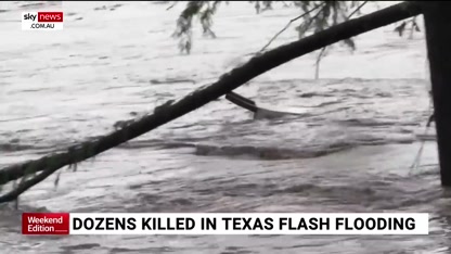 Trump speaks on flash flooding in Texas