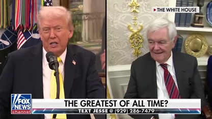 Newt Gingrich reveals where Trump ranks in America's best presidents