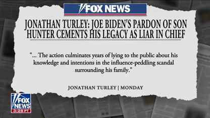 Jonathan Turley: The Bidens are the GOATs of influence peddling