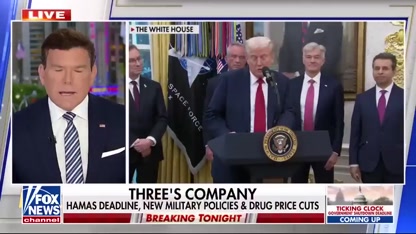 Doocy: Trump says his support will never waver at top-brass military meeting