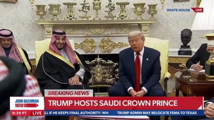 'Take a look at their license': Trump calls out ABC News during MBS presser