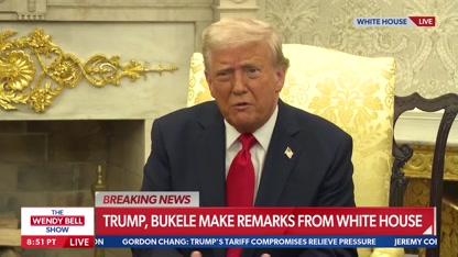 Trump to Bukele: Media loves having criminals released
