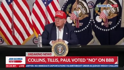 Trump answers media questions about weaponization, immigration, BBB, Mamdani