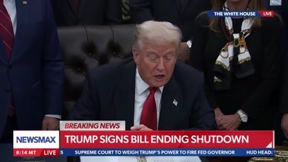 BREAKING: President Donald Trump reopens the government after a record-long shutdown