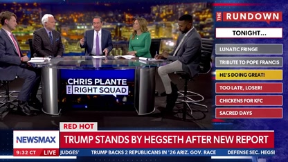 Trump stands by Hegseth after latest media hit job | Chris Plante The Right Squad
