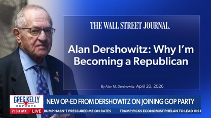Alan Dershowitz: 'Can't be associated' with Democratic Party, explains Republican flip