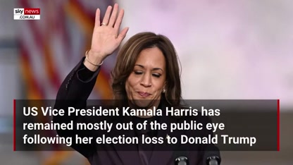 Kamala Harris disappears from the spotlight following crushing election loss