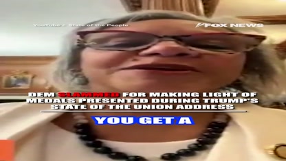 UNSHAKEN HONOR: Dem mocks medal ceremonies from SOTU