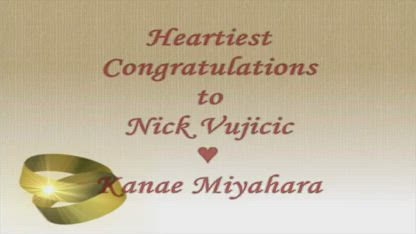 Congratulations to Nick Vujicic