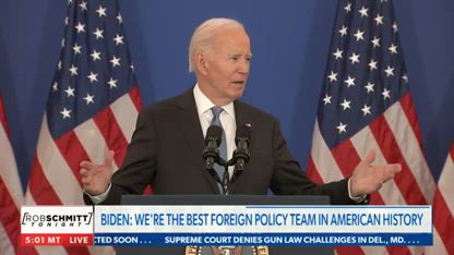 Trump brands Biden era 'terrible four years' for foreign policy | Rob Schmitt Tonight