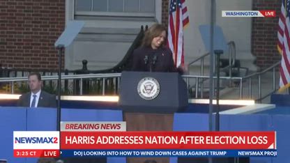 WATCH: Kamala Harris concedes the election to Donald Trump