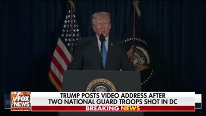 BREAKING: Trump addresses the nation following shooting of two National Guardsmen in DC