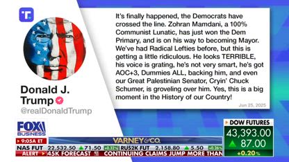 '100% COMMUNIST LUNATIC': Trump takes aim at Democrat mayoral candidate