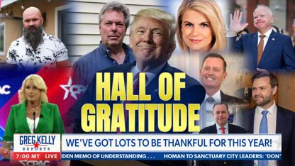 Greg Kelly is thankful for Donald Trump this Thanksgiving