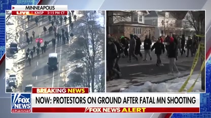 CHAOS: Angry protesters berate federal agents at Minneapolis shooting scene