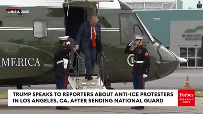 WATCH: Trump Issues Blunt Warning To Anti-ICE Protesters As Los Angeles Sees Growing Unrest