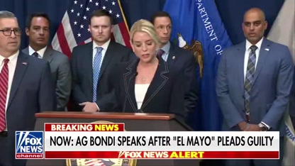 'LANDMARK VICTORY': AG Bondi announces cartel boss 'El Mayo' guilty plea