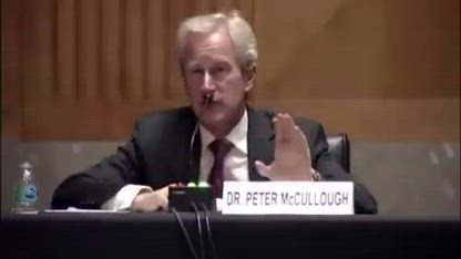100) Dr Peter McCullough at US Senate about academic malfeasance