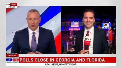 Supporters at Trump HQ currently 'happy' with how the election is unfolding